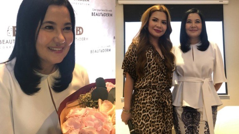 (Right Photo: LT with businesswoman Rhea Anicoche-Tan, president and CEO of BeautéDerm Corporation).