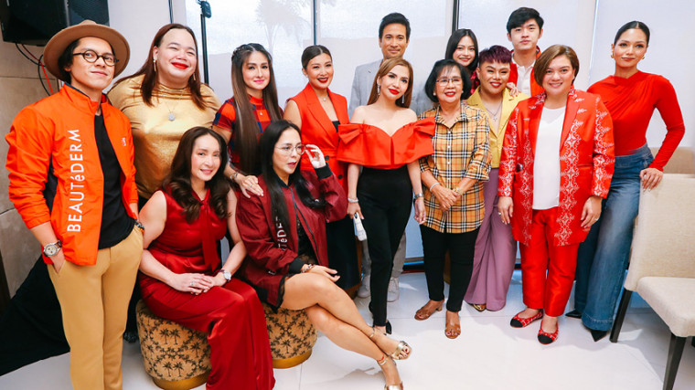 Gillian Vicencio, Sam Milby, Carlo Aquino, and more grace the Beautéderm Chinese New Year celebration in Angeles City