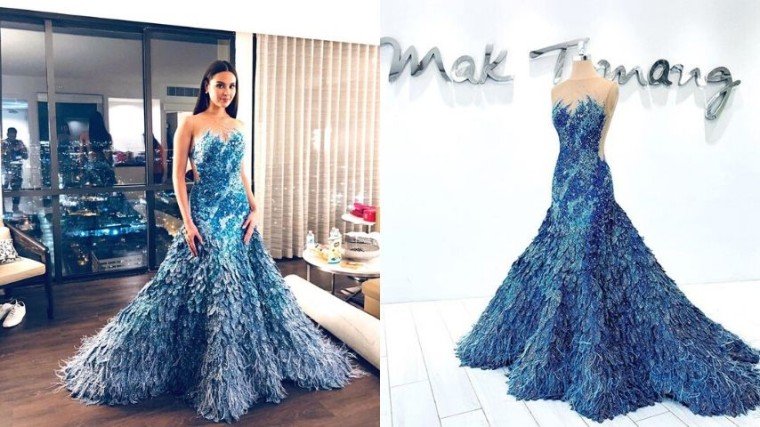Catriona Gray seals her run as Miss Universe with an elegant dress by Mak Tumang. Know the story behind the gorgeous ensemble by scrolling down below!