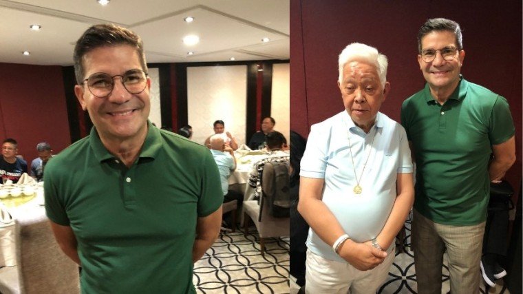 (Right Photo) Edu with his lawyer, former COMELEC Chairman, Atty. Sixto Brillantes.