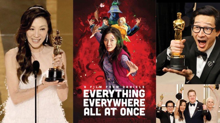 Michelle Yeoh won best actress and making her the first Asian star to take home an Oscar. Ke Huy Quan, a former Hollywood child actor, becomes the second Asian actor to win best supporting actor. Jamie Lee Curtis scored an upset win as best supporting actress. Winning best actor was '90s and 2000's Hollywood hunk Brendan Fraser for his dramatic turn in The Whale, his biggest comeback after he stopped acting in 2013.